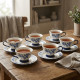 Tea Cup and Saucer Set - 6 Pcs